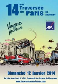 Pour sa 14e édition, la Traversée de Paris rend une nouvelle fois hommage au 7e Art. Le dimanche 12 janvier 2014 à Vincennes. Val-de-Marne. 